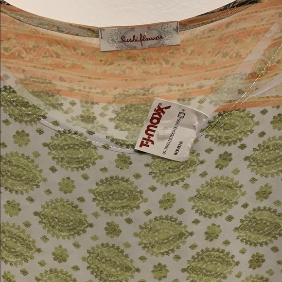 Tie front blouse. - Picture 2 of 2